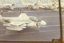 EA-6A on flight deck