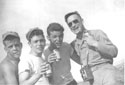 VMJ-1 - Korea 1953 - VMJ-1 beer bust - Ray Lynch 2nd from right